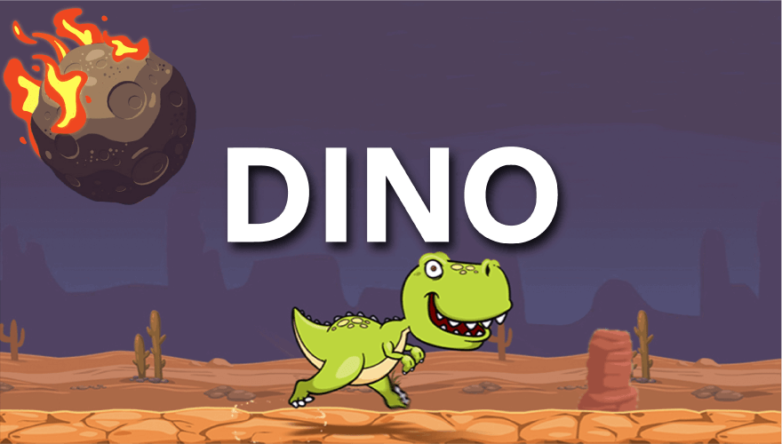Logotipo do jogo Dino